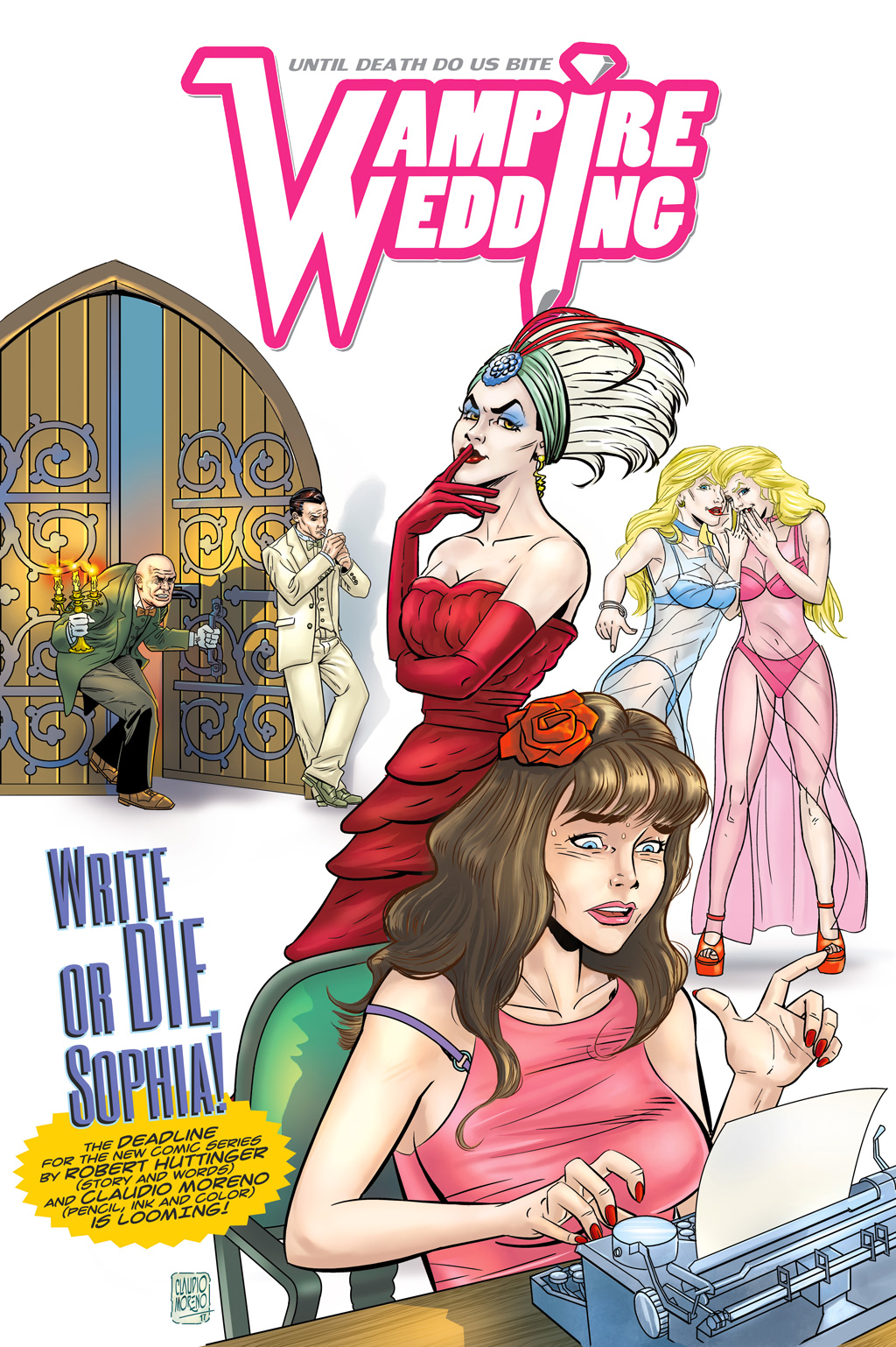 Vampire Wedding new comic series announcement by Robert Huttinger and Claudio Moreno
